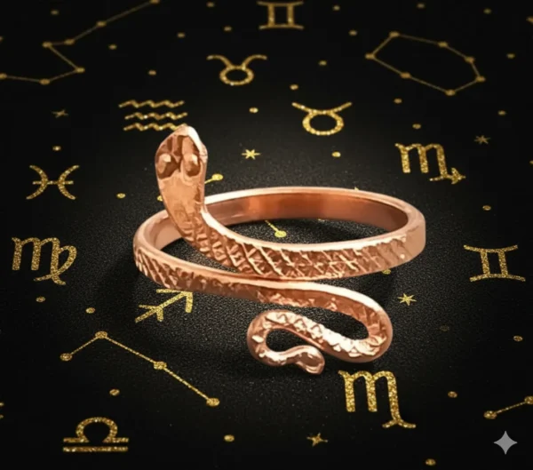 Copper Naag Ring For Kalsarp Dosh Nivaran(काल सर्प दोष निवारक नाग रिंग)